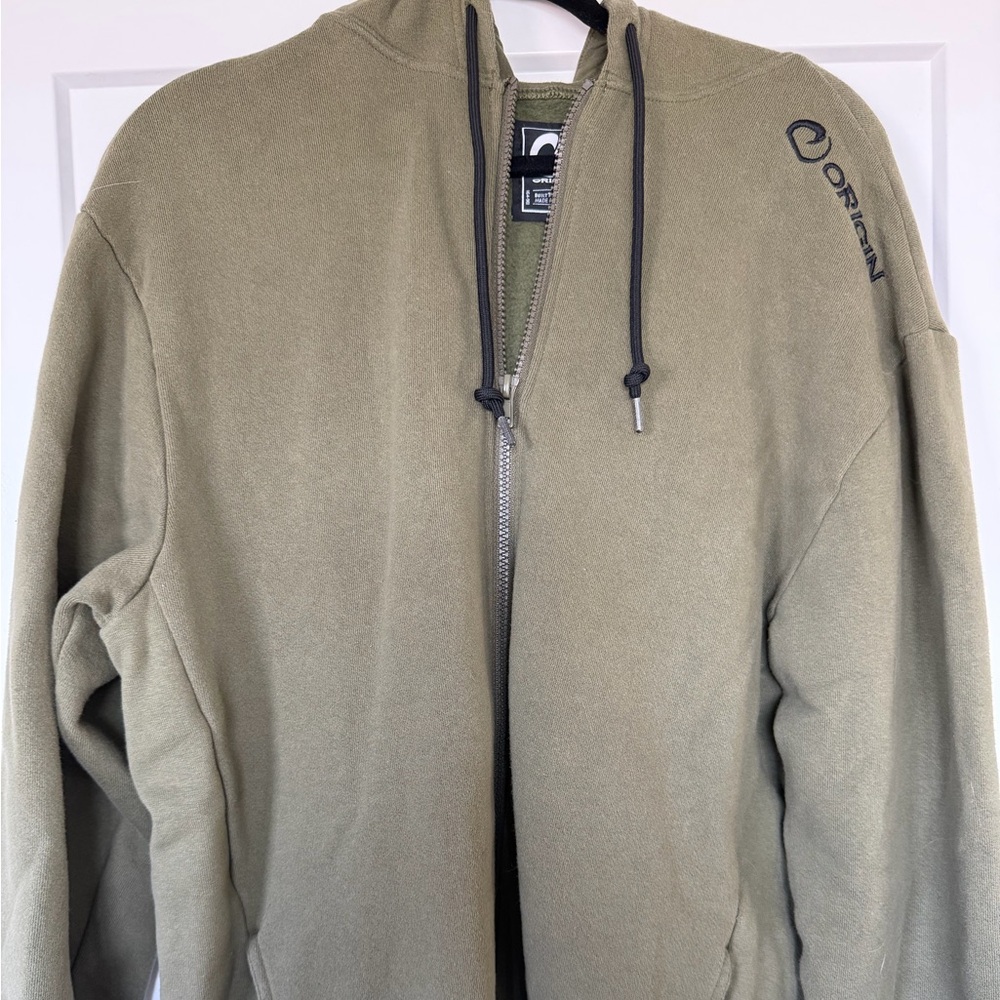 Origin 100 kilo Green Zip Up Hoodie